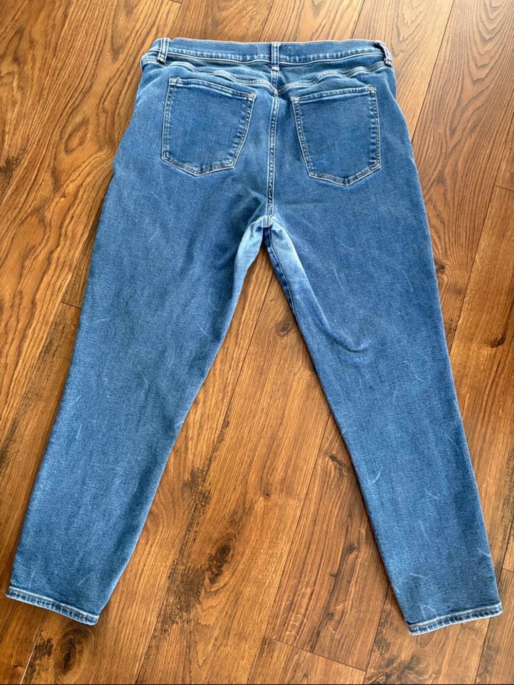 Abercrombie & Fitch Midwash Blue Women's Super Skinny Ankle High Rise Jeans - Picture 9 of 11